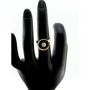 Jane Diaz Statement Sterling Silver Bowl Ring Size 7